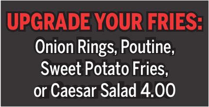 MENU Upgrade Your Price