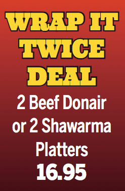 MENU wrap it twice deal